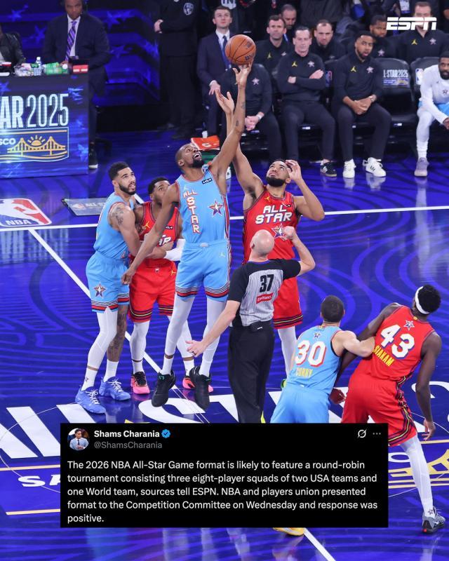 leyu乐鱼体育手机官网入口-NBA全明星又将大改！2支美国队+1支世界队循环赛